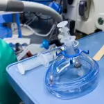 Anesthesia monitoring equipment in an operating theatre